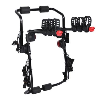 China SX-108 Car Trunk 3 Bike Bicycle Mount Carrier Steel Rear Hanging Rack for sale