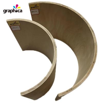 China Full Poplar 16mm 2024 Rotary Die Board Cutting Curved Plywood para corte a laser à venda