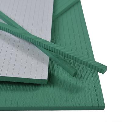 China 40-45 Degree Shore A Hardness EVA Rubber Sheet in Green Color for Flat Die Cutting for sale