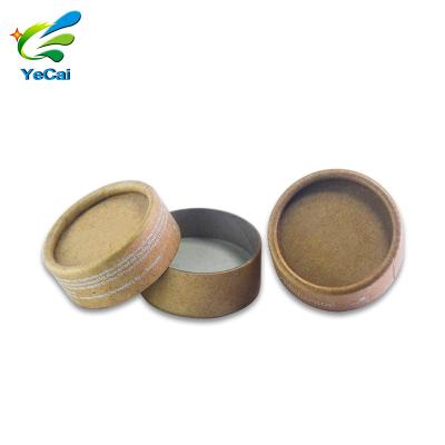 China Recycled Materials Custom Printed Biodegradable Brown Kraft Paper Food Grade Paper Tube Cardboard Cylinder Containers For Makeup Packaging for sale