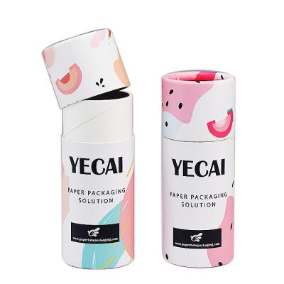 China Recycled Materials Logo Printing Cardboard Air Freshener Tubes 30g Lift Up Tube Kraft Paper Tubes for sale