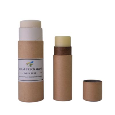 China Recyclable Customize Size Paper Tube Packaging Lift The Kraft Paper Tube Deodorant Stick Container Paper Tube for sale