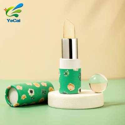 China Biodegradable Custom Recycled Private Label Cylinder Cosmetic Packaging Empty Lip Balm Paper Tube for sale