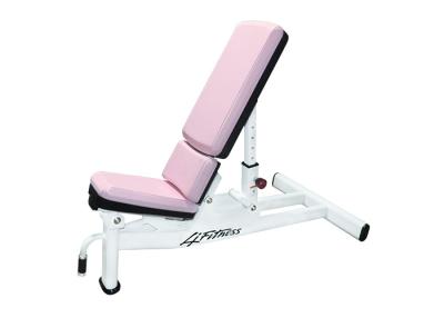 China Lady Gym Fitness Equipment Pink Cushion Multi - Adjustable Bench for sale