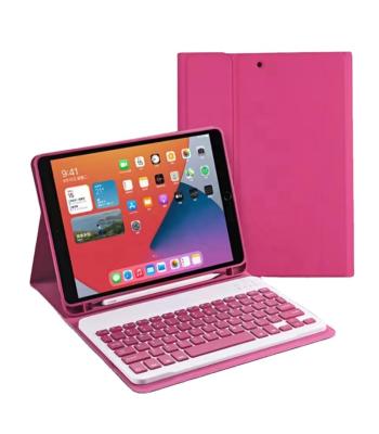 China Shockproof and dustproof with keyboard suitable for iPad Air3/10.2/10.5 inch fashion discount price 9th generation tablet case BT keyboard iPad leather case for sale