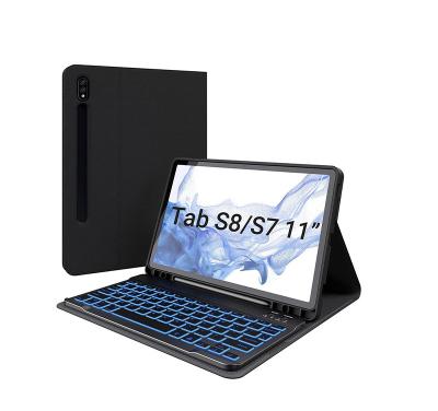 China Universal SM-X700/X706 SM-T870/875/878 Samsung SM-X700/X706/SM-T870/T875/T878 Tablet Case with Keyboard and Pencil Stand Flip Cover Automatic Sleep for sale