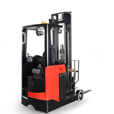 China 1.2 Ton Electric Reach Truck With Curtis Controller Forklift 500kg for sale