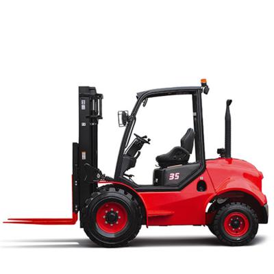 China Hotels 2.5ton 4 Wheel Drive Rough Terrain Forklift 4WD for sale