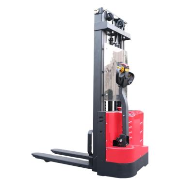 China Hotels Warehouse Equipment 1500kg Mini Stacker 1.5ton Electric Walkie Stacker Stacker for sale