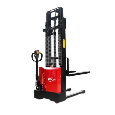 China 1.2ton 1200kg Electric Mini Stacker Walkie Stacker Economic Type Hotels Stacker for sale