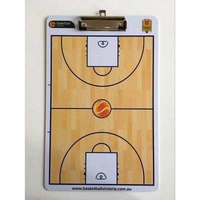 China Vinyl Basketball Tactics Clipboard Dry Erase Trainer Clipboard with Double Side Full Color Printed for sale