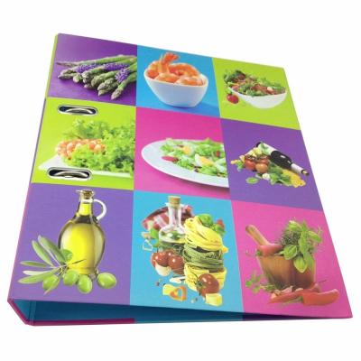 China Lever Arch Folder 3 Inch Cardboard Lever Hard Arch Folder With Double Side Full Color Printed for sale