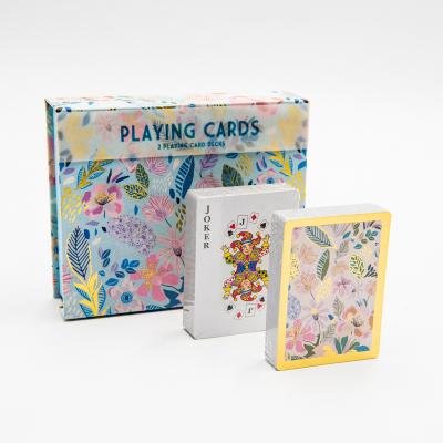 China Full Color Printed Playing Card Game 2 Deck Multi Card Packing With Magnetic Gift Box for sale