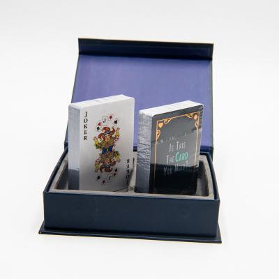 China High Quality 2 Decks Playing Card Game Bundle Cards With Hard Gift Box for sale