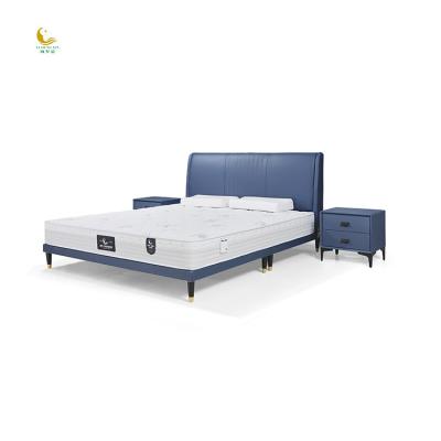 China Manufacturer Wholesale Super King Bed Frame King Upholstered Bed With Adjustable Headboard (Size) for sale