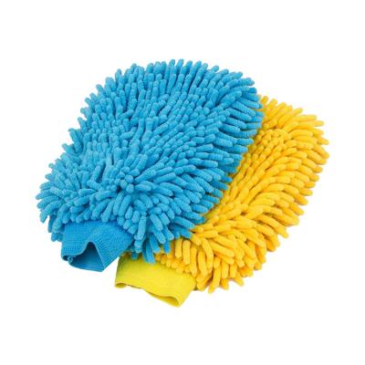 China SPONDUCT Eco-friendly 2 in 1 Microfiber Car Wash Glove Microfiber, Micro Fiber Car Wash Gloves Wholesale for sale