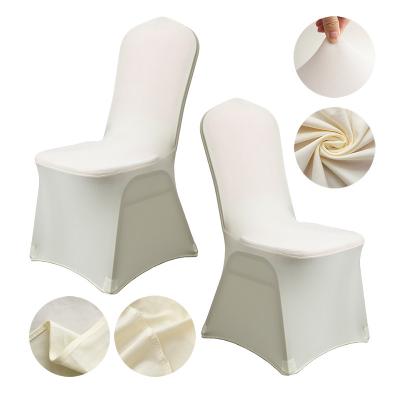 China Jacquard 150GSM High Stretch Spandex Wedding Folding Chair Cover Seat Covers For Wedding Banquet Chair Cover for sale