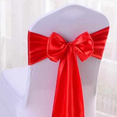 China Durable Elegant Machine Washable Wedding Spandex Chair Band with Diamond Buckle Spandex Chair Cover Sash Chair Bow for sale