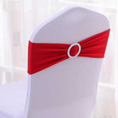 China Durable Elegant Machine Washable Factory Sale Spandex Chair Covers with Band Cheap Chair Cover for Event Decoration for sale