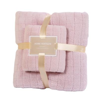 China Highly Absorbent Luxury 100% Cotton Child Safe Towels Set Bath Towels For Bathroom for sale