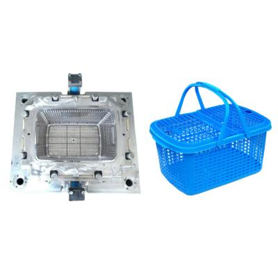 China Plastic fruit basket plastic injection molding and vegetable basket molding, supermarket basket injection molding for sale