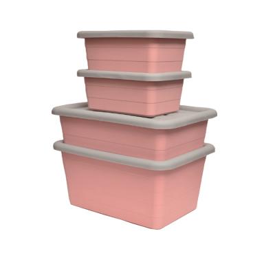 China Plastic Goods Using Low Price Organize Cheap Large White Lids Plastic Mold Storage Box Mold for sale