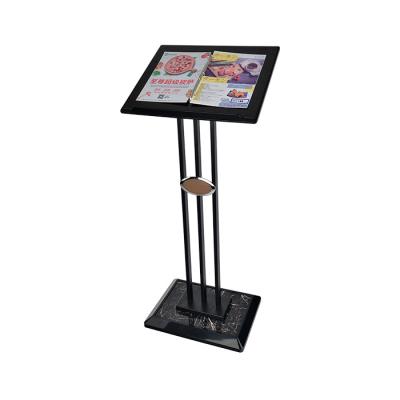 China Indoor Restaurant menu display rack recipe rack vertical water label sales office contract display rack for sale