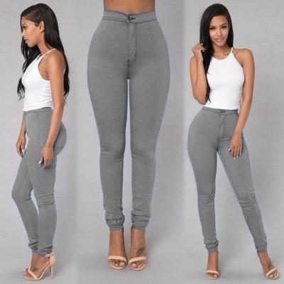 China Anti-Wrinkle US Size Plus Size Bodycon Pants Ladies Casual High Waist Skinny Pencil Pants Gaiters for sale