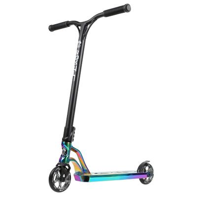 China Core AL6061+ neo 3D Chrome stunt scooter high rebound PU freestyle scooter pro forged aluminum bar above waist for sale