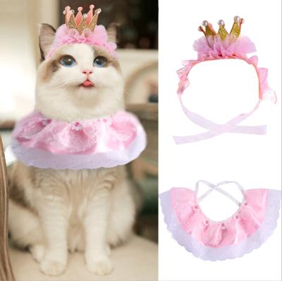 China Cute Pet Viable Headdress Crown Costume Dress Birthday Pet Pet Accessories for sale