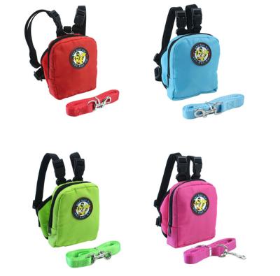 China New Fashion Viable Best-Selling Spot Multi-Color Optional Dog Food Dog Traction Rope Optional Portable Backpack for sale