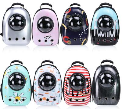 China New Fashion Space Capsule Cat Backpack Viable Portable Cat Backpack Breathable Transparent Dog Backpack for sale