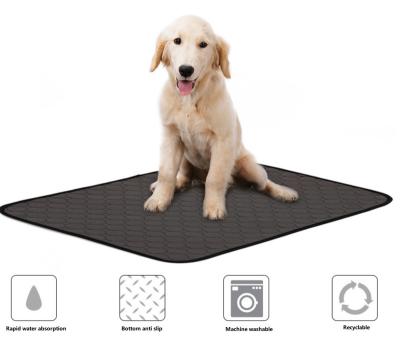 China Hot Selling Viable Solid Color Machine Washable Optional Two Four Seasons Non Slip Breathable Absorbent Cotton Pet Urine Pad for sale