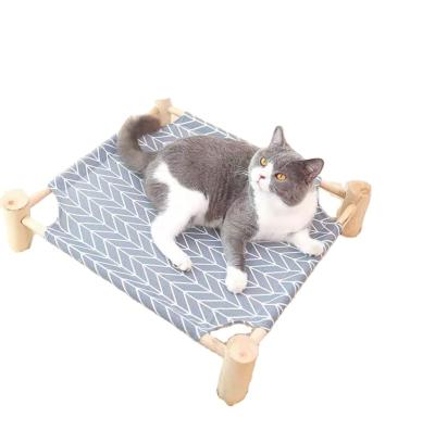 China Lovely Pine Cotton High Quality Pet Cat Hammock Material Nest Cat Hammock Breathable Pet Basket Sleeping Products for sale