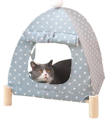 China Pet Supplies Breathable Cat Litter Cat Bed Washable Cat Bed Summer Kennel Bed Camping Pet Tent Removable Pet House for sale