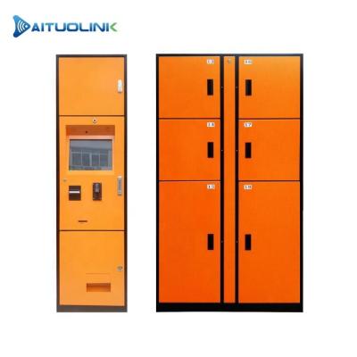 China Airport/Railway Smart Self Locker Sation/School, Smart Parcel Storage Locker with Mobile App and LCD Screen for Airport/Railway Station/School for sale