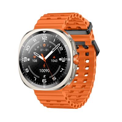 Κίνα KW298 Ζινκ Σύνθετο Στρογγυλό Σχήμα Smart Watch Μαύρο Πορτοκαλί Στυλάτο Μεγάλο Στρογγυλό Ρολόι προς πώληση