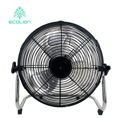 China Hotel Model 450mm New 12V 7000mAh Lead Acid Battery 18 Inch Rechargeable Ground Fan With Adjust Gears for sale