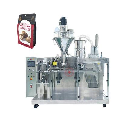 China Food Zipper Doy Pack Stand Up Pouch Zipper Bag Doypack Sachet Filling Automatic Powder Packing Machine for sale