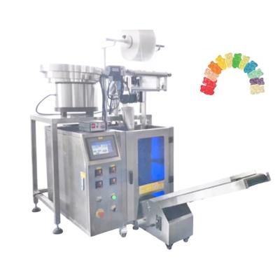 China Automatic Food Bowl Vibratory Feeder Counting Gum Gummy Jelly Small Cotton Candy Soft Packaging Machine for sale