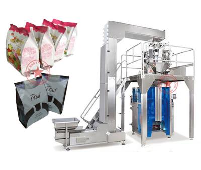 China Automatic Multi Head Forming/Filling/Sealing Sheet VFFS Doypack Plastic Food Weigher Bag Bottom Packing Machine for sale