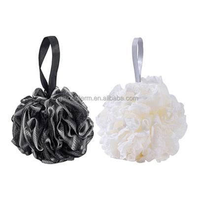 China All Natural Black Colors Bath Sponge Shower Sponge Mesh Exfoliating Sponge Loofah Shower Bath Ball Natural for sale