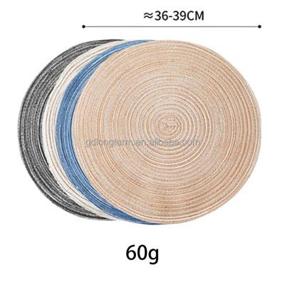 China Sustainable largeSet of Kitchen Round Dining Table Mats Four Place Mats Steak Pad Anti-scalding Insulation Pads Nordic Ins Hotel Restaurant for sale