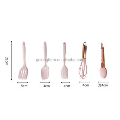 China Silicone Cookware Scraper Baking Spatula Baby Food Supplement Stick Spatula Non Viable High Temperature Heat Resistant for sale