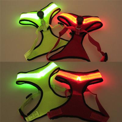 China W33 USB Rechargeable Reflective Dog Reflective Vest Led Dog Harness Led Flashing Dog Harness for sale