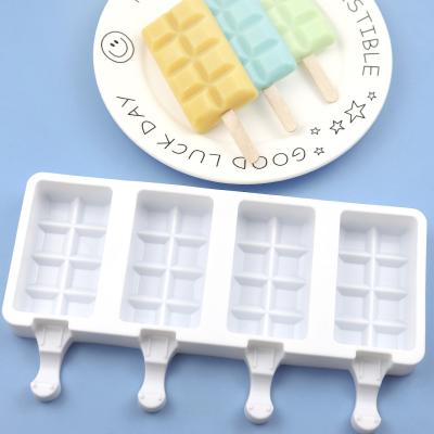 China Household Appliance Factory BPA Free Gem Shape Ice Cream Popsicle Mold Silicone Popsicle Mold Standard Irregular Irregular Mold for sale