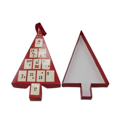 China Hot Selling PVC Advent Calendar Rigid Paper Box Bottom Rigid Paper Lid And Paper Box for sale