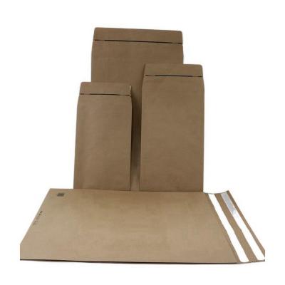 China Eco-friendly Recyclable Compostable Envelope Mailer Kraft Paper Bag For E-commerce Clothing Shopping Online for sale