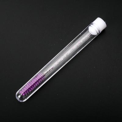 China Professional Eyelash Extension Tool Custom Logo Yiernuo Rhinestone Logo Mascara Brush Reusable Crystal Spoolie Brush Moq Stocking for sale