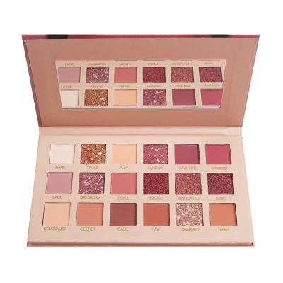 China Waterproof 18 Colors Makeup Cosmetic Eyeshadow Shimmer Metallic Eyeshadow Palette for sale